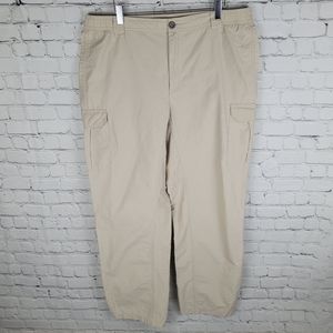 COLUMBIA | lightweight nylon ripstop cargo pocket hiking fishing outdoor pants